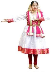 ITSMYCOSTUME Indian Classical Dance Kathak Dance Girl Anarkali Tights ...