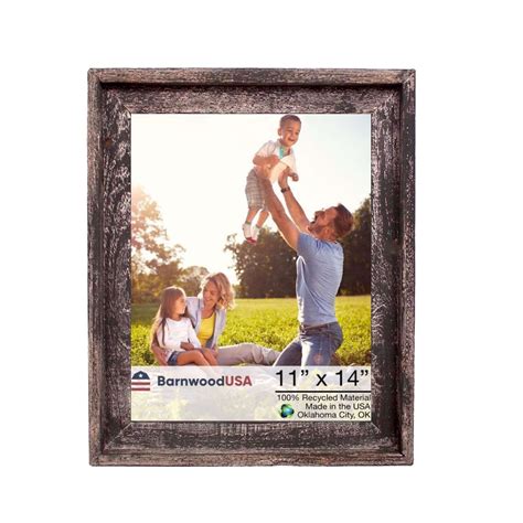 Rustic Farmhouse Signature Series Reclaimed Wood Picture Frame, Size ...
