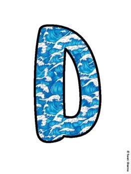 DIVE INTO VERBS! #HAPPY SUMMER! Ocean Bulletin Board Letters school ...