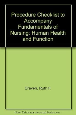 Buy Procedure Checklist to Accompany "Fundamentals of Nursing: Human ...