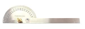 Mass Pro 1Pc Rectangular 0-180 Degree Protractor Measure Ruler ...