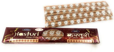 Diamond Kasturi Long Dhoop Sticks - 2 hr Burning Fragrance - Lasts for ...