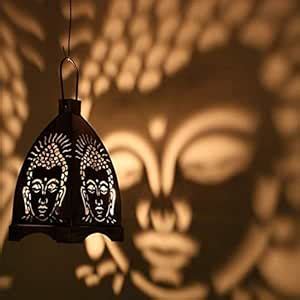 Buy eCraftIndia Iron Buddha Hanging Light Holder (10 cm x 10 cm x 13.99 ...