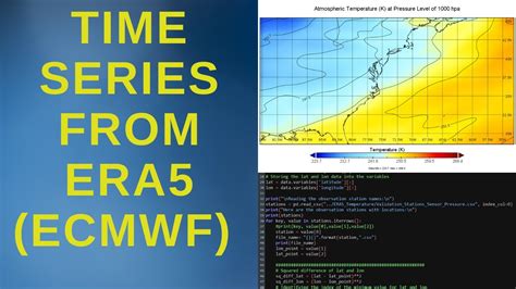 How To Download and Make Time-Series From ERA5 (ECMWF) Dataset - YouTube
