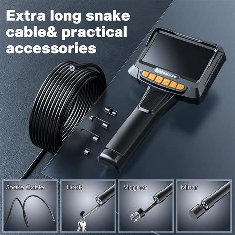 Buy Endoscope Camera with Light, Inspection Camera with 5 IPS Screen ...