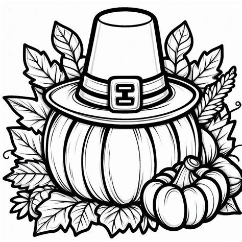 51 páginas para colorear gratis del Día de Acción de Gracias: Un otoño ...