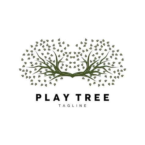 Baum, Logo, Design, Spielplatz, Vektor, Bildung, Baum, Icon | Premium ...