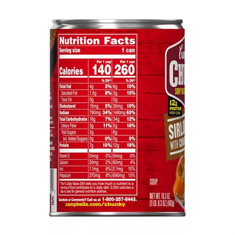 Buy Campbell's Chunky Soup, Sirloin Burger With Country Vegetable Beef ...