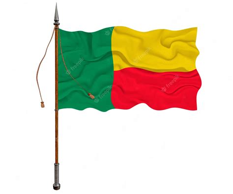Premium Photo | National flag of benin background with flag of benin