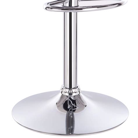 eSituro Bar Stools Dark Red Barstools Set of 2 Adjustable Steel Bar ...