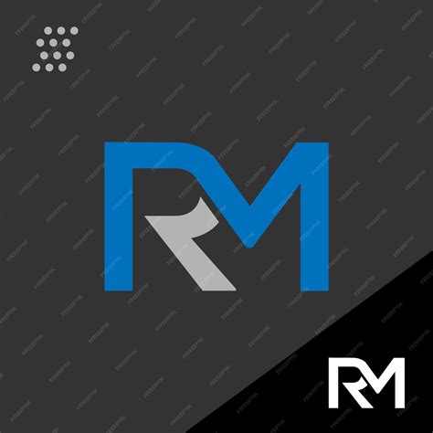 Letter rm logo illustration. | Premium Vector