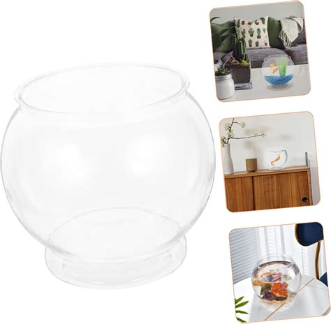 Garneck Large Plastic Fish Bowl with Red Base - India | Ubuy