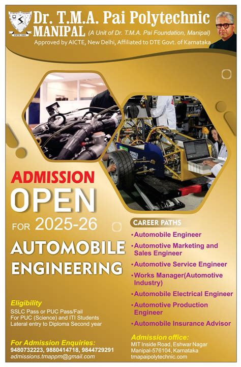 Automobile Engineering - Dr. TMA Pai Polytechnic