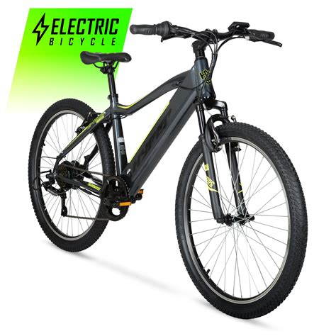 Hyper Bicycles 26″ 36V Electric Mountain Bike with Pedal-Assist, 6 ...