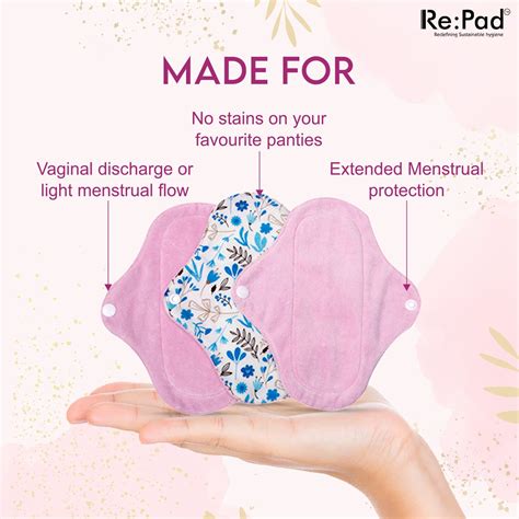 Re:Pad Blue Organic Cotton Panty Liners Super Pack