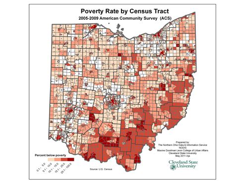 Ohio Poverty Rates by Census Tract (2783X2151) : MapPorn