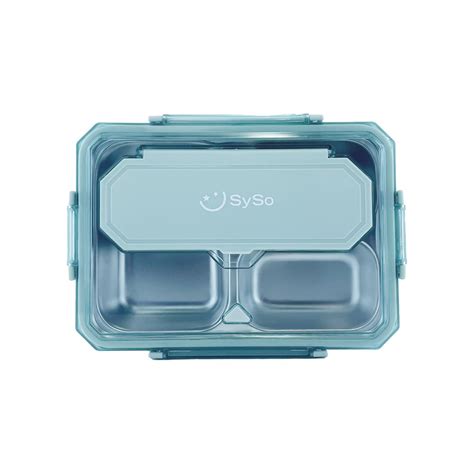 Buy Syso Lunch Box, 2 Compartments, Leak-Proof, BPA-Free Stainless ...