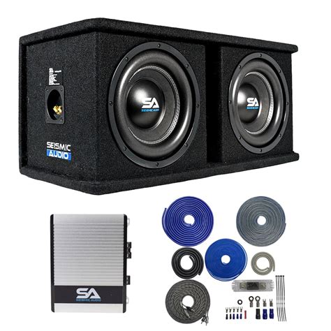 Buy Dual 10 Inch 1600 Watt Car Audio Subwoofer Enclosure Package with ...