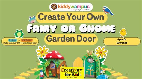 Create Your Own Gnome or Fairy Garden Door @kiddywampus Hopkins ...