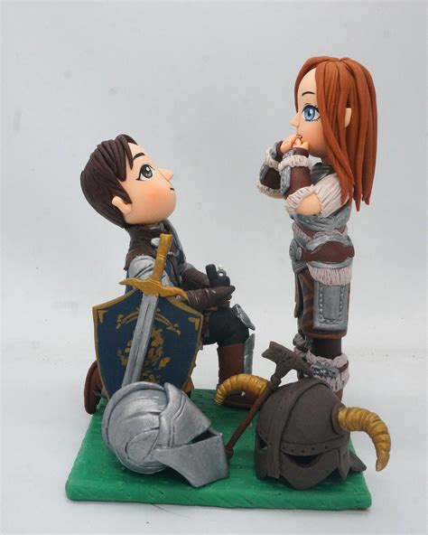 World Cake Topper. Skyrim and Dark Souls Wedding Cake Topper, Video ...