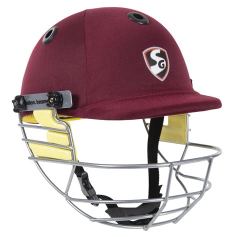SG BlazeTech Cricket Helmet, Maroon – Prokicksports