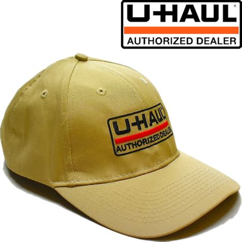 1点物 U HAUL企業ロゴ刺繍ベースボールキャップUSA古着メンズレディースOKアメカジ90sストリート/スポーツMix中古/帽子ベージュ ...