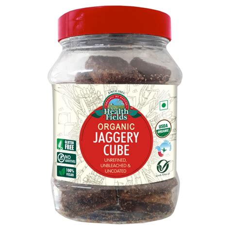 HealthFields Organic Jaggery Cube Box - 1Kg ( Combo Pack of 500Gm ...
