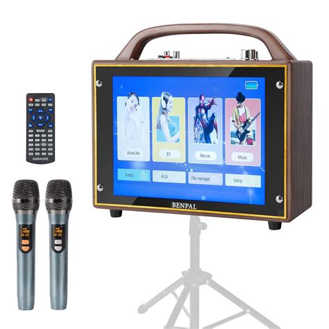 BENPAL Karaoke Machine - Portable Karaoke Machine with Lyrics Display ...