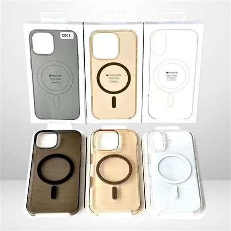 Anti-Yellow Crystal IC MagSafe Working Case for iPhone 15/16 series ...