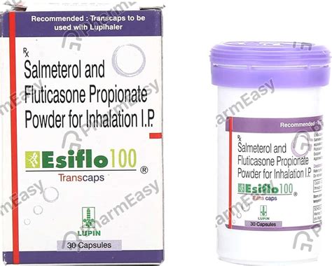 Esiflo 100mcg Transcaps 30'S: Uses, Side Effects, Price & Dosage ...
