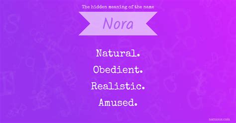 The hidden meaning of the name Nora | Namious