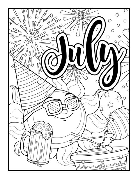 Coloring Pages For July