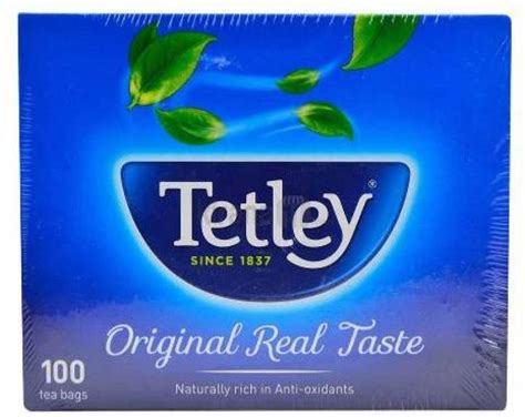 Tetley ORIGINAL REAL TASTE 100 TEA BAGS Tea Bags Box Price in India ...