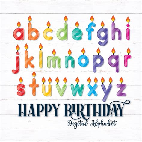 Happy Birthday Alphabet Letters Printable - Printable Calendars AT A GLANCE