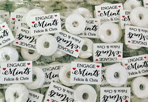 100 Engagement Party Favors, Engagemints, Favors for Guests ...