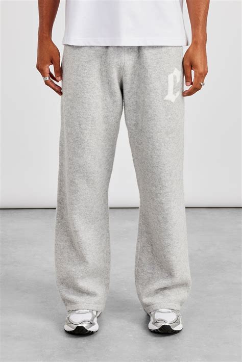 Mens C Knitted Jogger - Grey | Mens Knitwear | Shop Knitwear Joggers at ...