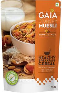 GAIA Crunchy Muesli - Fruit & Nut 750g Pouch Price in India - Buy GAIA ...