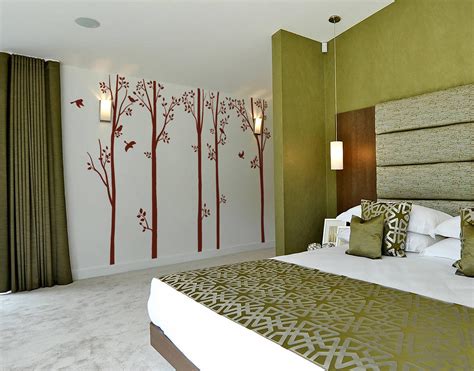 Simple Birch Tree & Leaves Wall Sticker – WallDesign