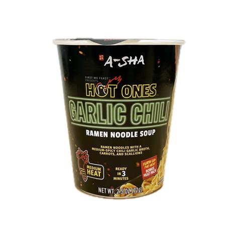 Hot Ones x A-Sha Garlic Chili Ramen Noodle Soup - Walmart.com