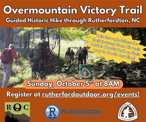 ROC Guided Hike: Overmountain Victory Trail through Rutherfordton, NC ...