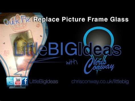 Quick Fix: Replace Picture Frame Glass - Little BIG Ideas - YouTube