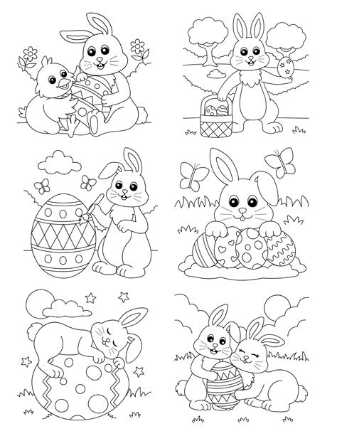 Easter Bunny Colouring Pages Printable - prntbl.concejomunicipaldechinu ...