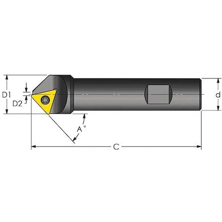 Ultra-Dex Usa Chamfer Mill, 0.750" x 4.000" Size 909-000-529 | Zoro