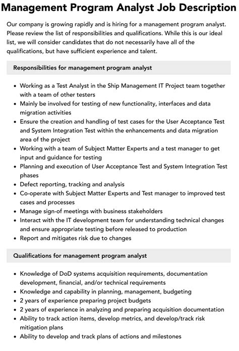 Image result for Program Analyst