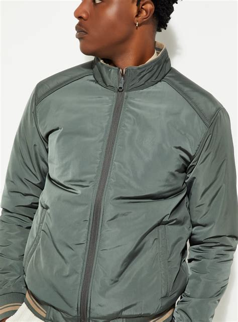 Buy URB_N Men Reversible Mock Collar Jacket Online at just Rs. 2999.0 ...
