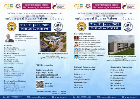 Offline Face-to-Face Faculty Development Program (FDP) approved by ...