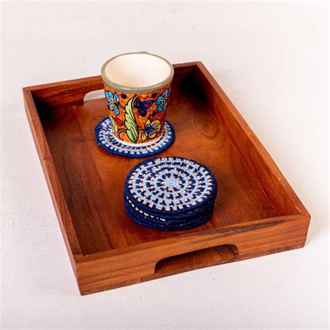 Handwoven 4” Coasters (Set of 4)