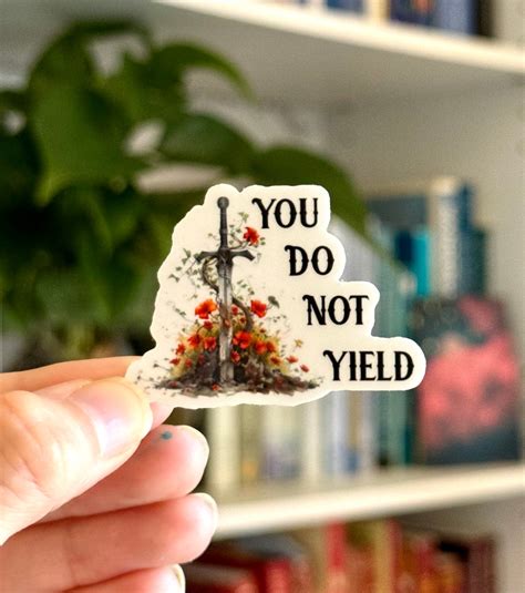 You Do Not Yield Kindle Sticker, Aelin Ashryver Galathynius, Celaena ...