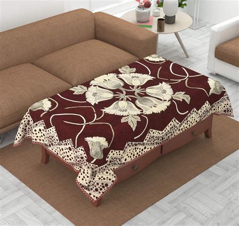 Buy Luxury Crafts Luxurious Attractive Design Chenille 4 Seater Center ...