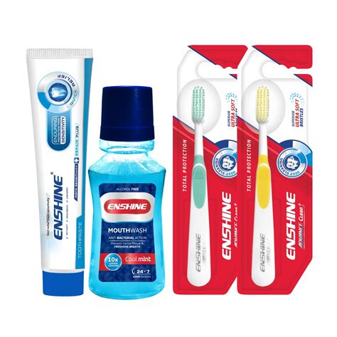 Buy Enshine Oral Care Combo Pack of 4 - Enshine Sensitive Anti-Cavity ...